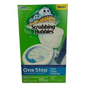 Scrubbing Bubbles One Step Toilet Cleaner Kit Complete System Holder & Refill